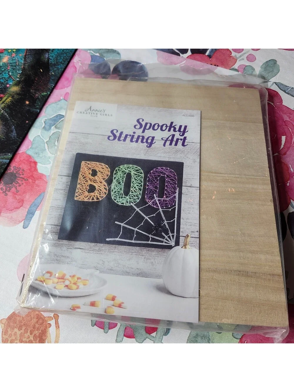 Annie’s Creative Girls Spooky String Art Kit Halloween BOO Spider Web New